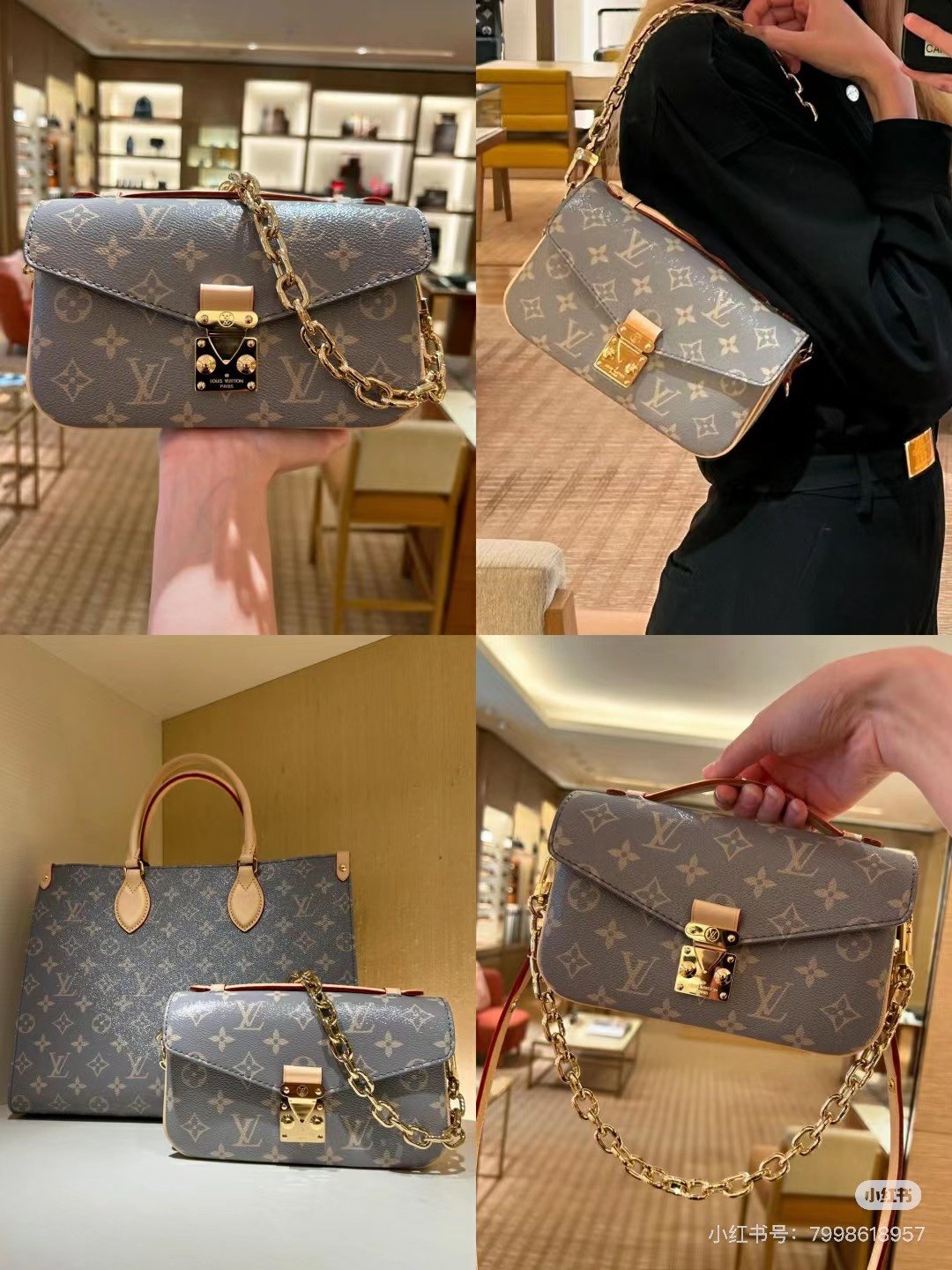 Shoulder bag, single handle bag Specifications: 21.5*13.5*6