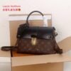Reading flower color matching leather single room handbag Specification: 25*17*10cm