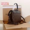 Reading flower color matching leather single room handbag Specification: 25*17*10cm
