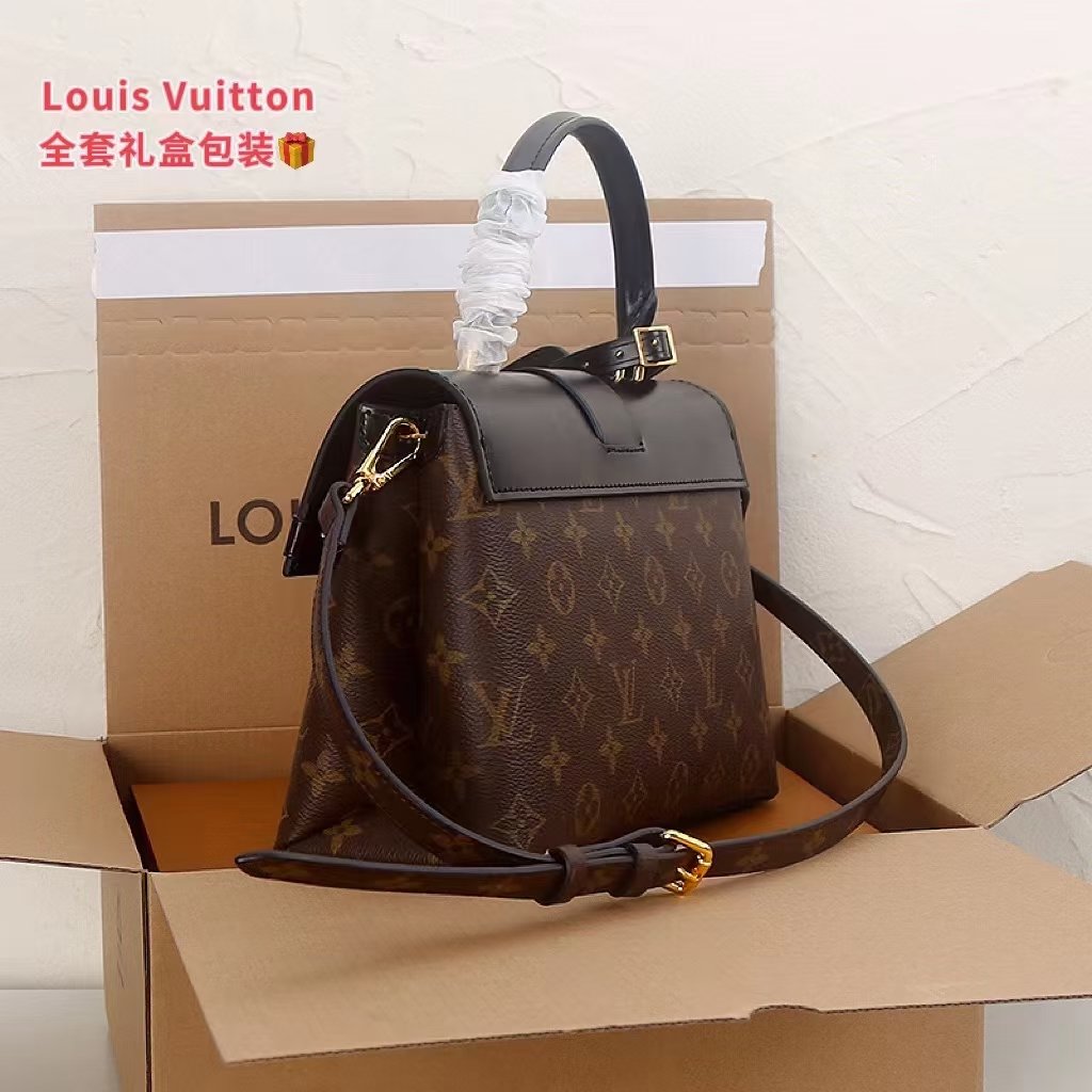 Reading flower color matching leather single room handbag Specification: 25*17*10cm