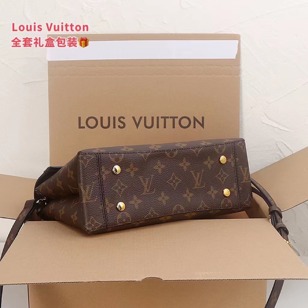 Reading flower color matching leather single room handbag Specification: 25*17*10cm